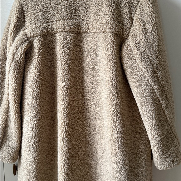 Zara Cream Teddy Coat - Picture 8 of 8